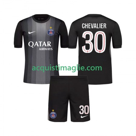 Divisa di Calcio Paris Saint Germain Lucas Chevalier 30 Portiere Bambino Prima 2025/2026